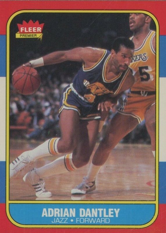 1986 fleer basketball #21 adrian dantley