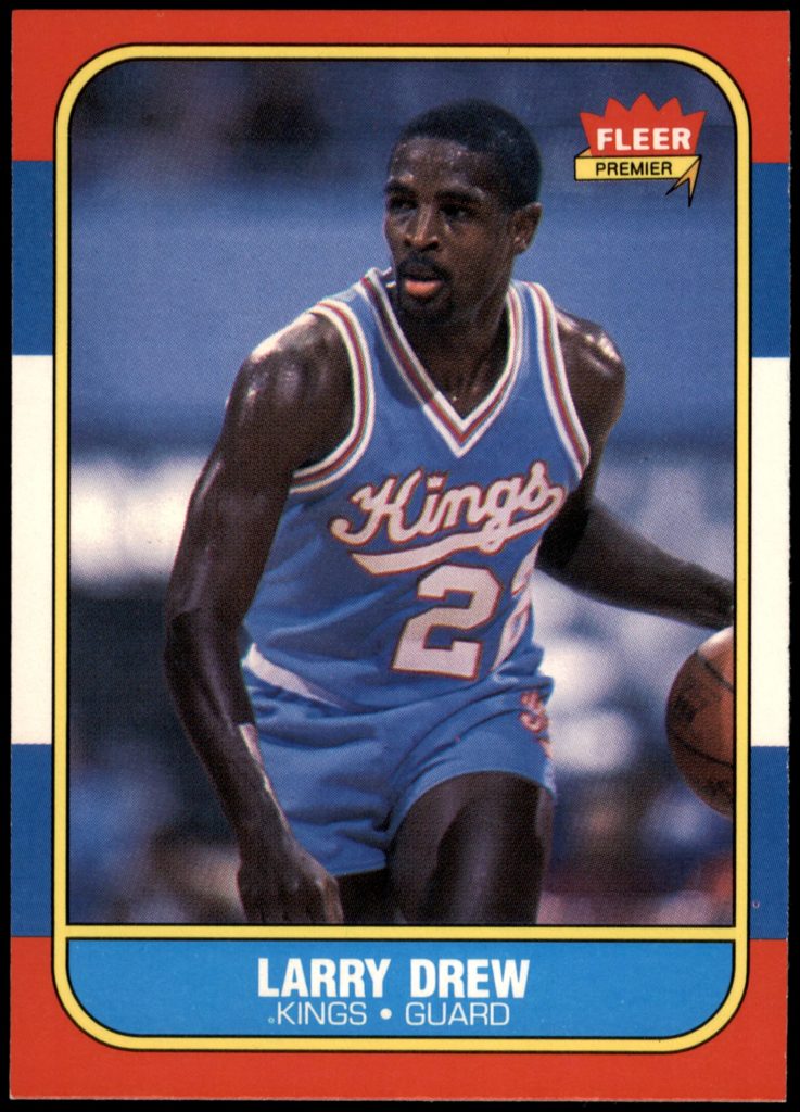 1986 fleer basketball #25 larry drew