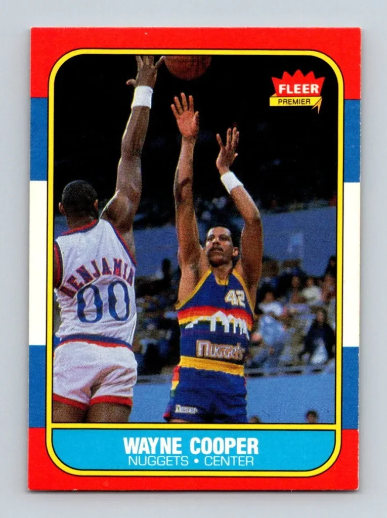 1986 fleer basketball #18 wayne cooper