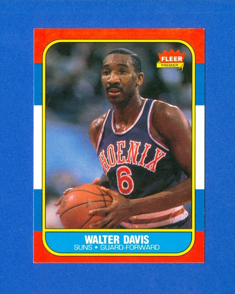 1986 fleer basketball #23 walter davis