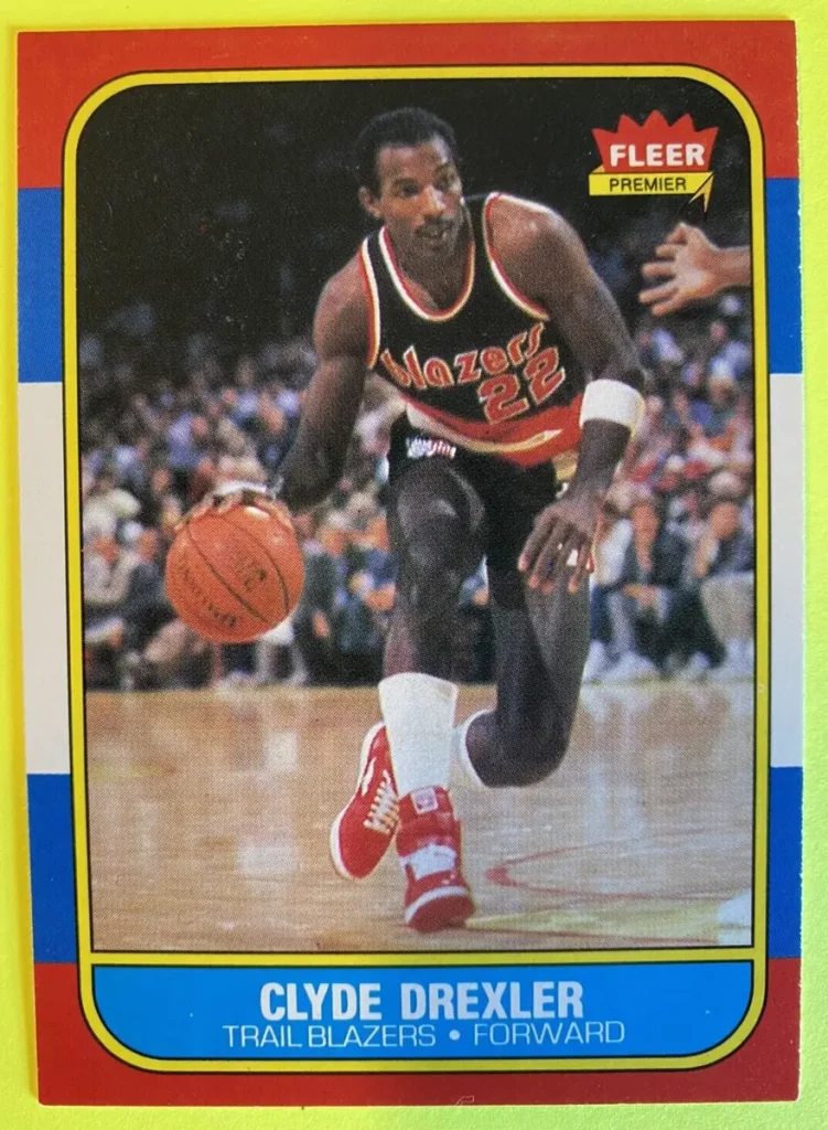 1986 fleer basketball #26 clyde drexler