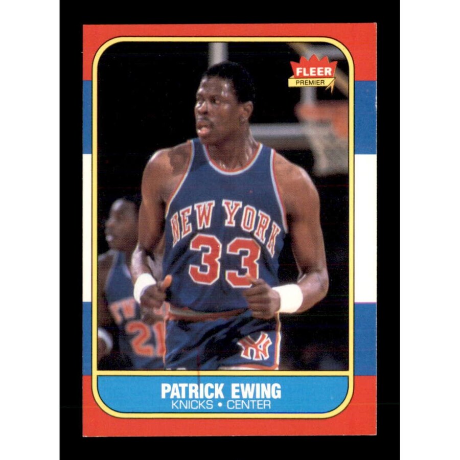 1986 fleer basketball #32 patrick ewing