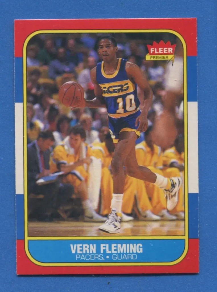 1986 fleer basketball #33 vern fleming