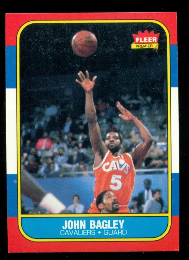 1986 Fleer Basketball #5 John Bagley Rookie Card
